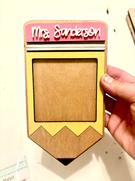Teacher Sticky Note Holder