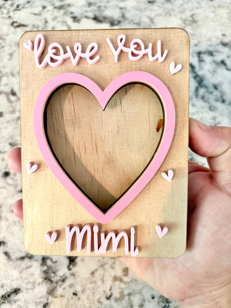Heart Mother’s Day picture frame