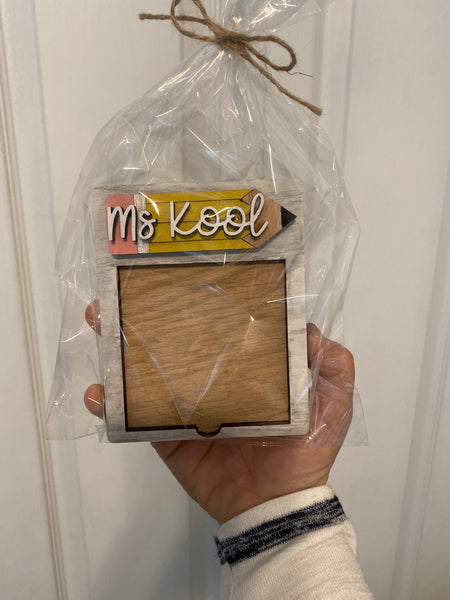 Teacher Sticky Note Holder