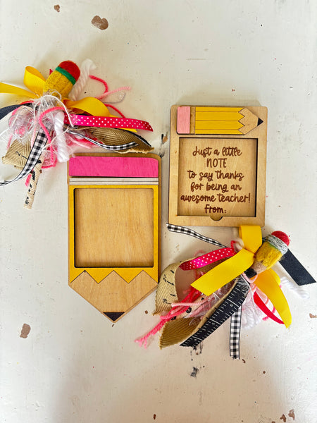 Teacher Sticky Note Holder