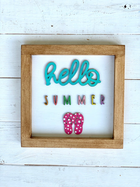 Hello Summer sign