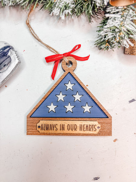 Personalized flag Ornament