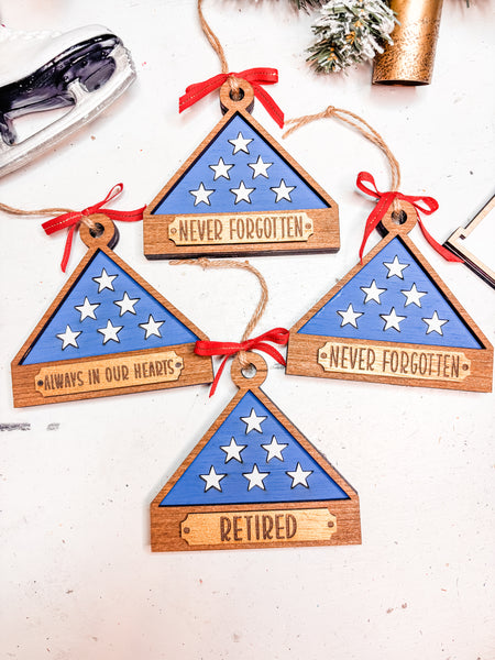 Personalized flag Ornament