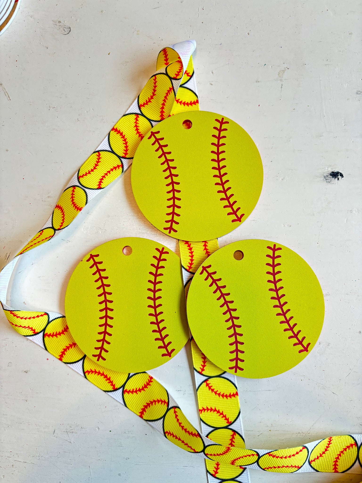 Softball name tag