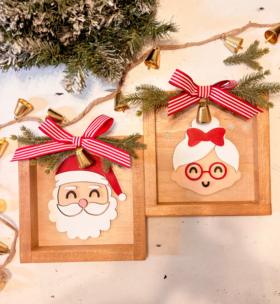 Santa and Mrs. Claus frame