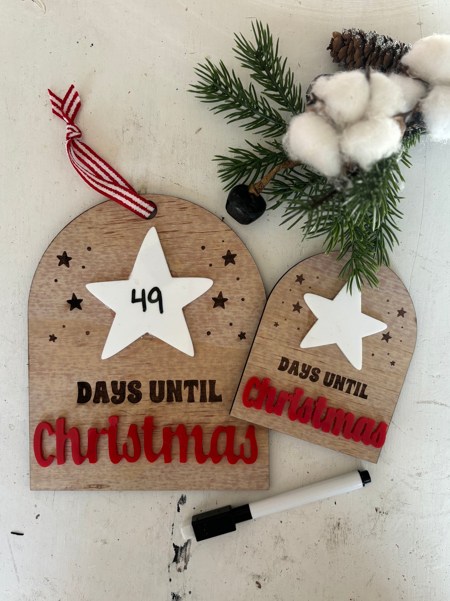 Countdown to Christmas sign