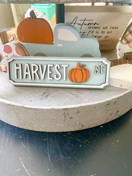 Fall harvest tiered tray