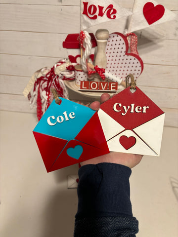 Personalized envelope Name tag