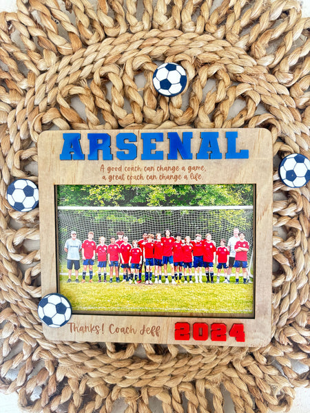 Sports picture frame 4x6