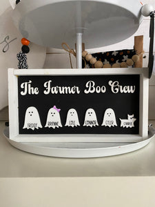 The Boo Crew sign