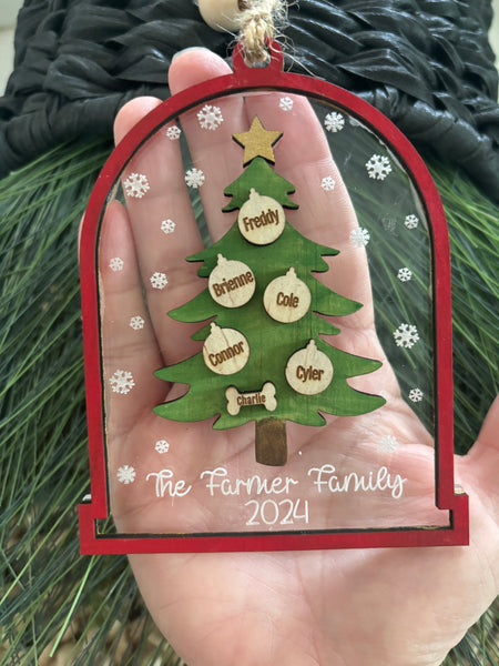 Personalized tree ornament