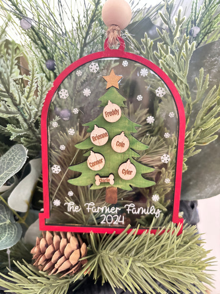 Personalized tree ornament