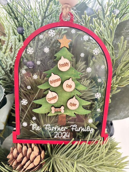 Personalized tree ornament