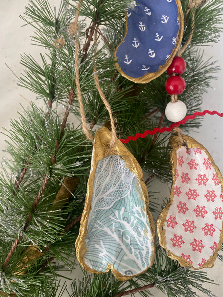 Oyster shell ornaments