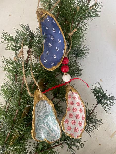Oyster shell ornaments