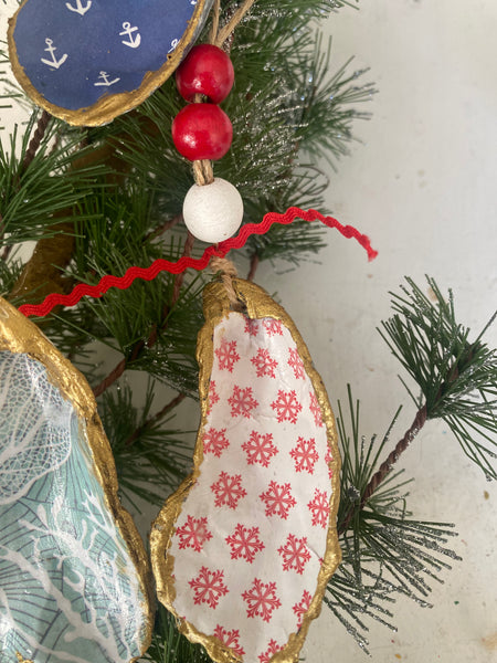 Oyster shell ornaments