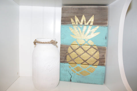 pineapple sign, summer decor, beach house decor,  beach wall art, island living, pineapple decor, gallery wall art, sign art, aloha sign