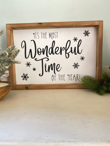 It’s the most wonderful time of the year sign