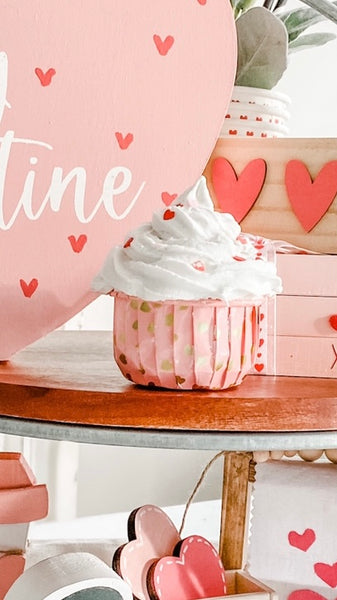 Valentine Faux cupcakes