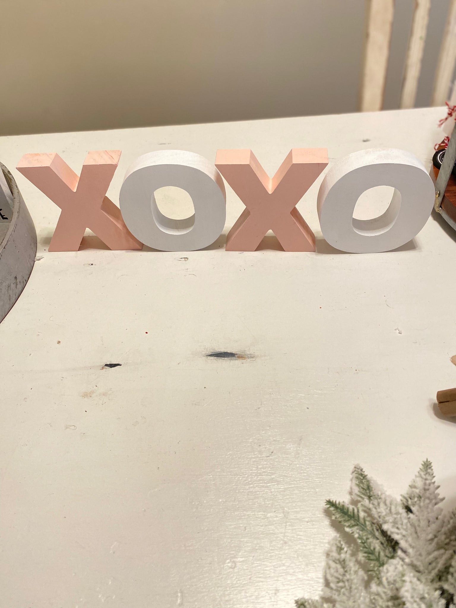 XOXO wood letters