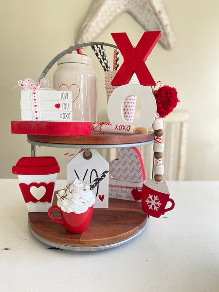 Valentine's day coffee mug cutouts