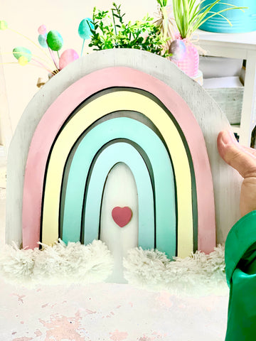 Rainbow sign DIY
