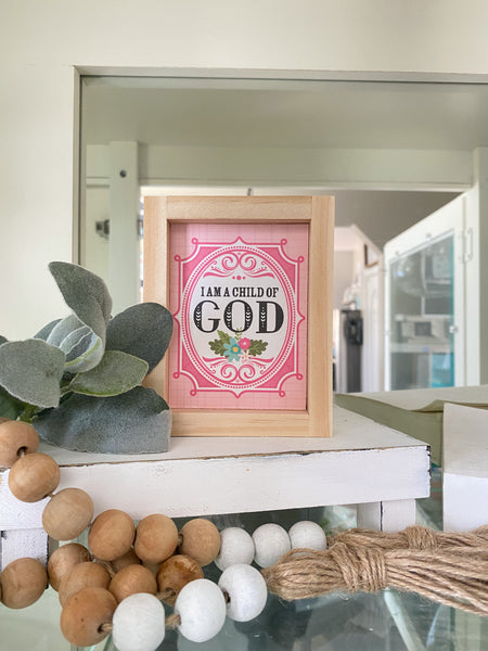 Mini framed inspirational signs