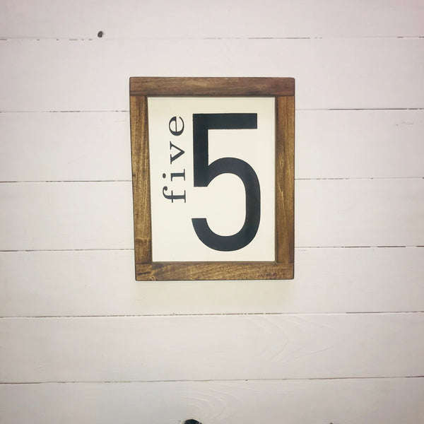 Family Number Sign 16x20