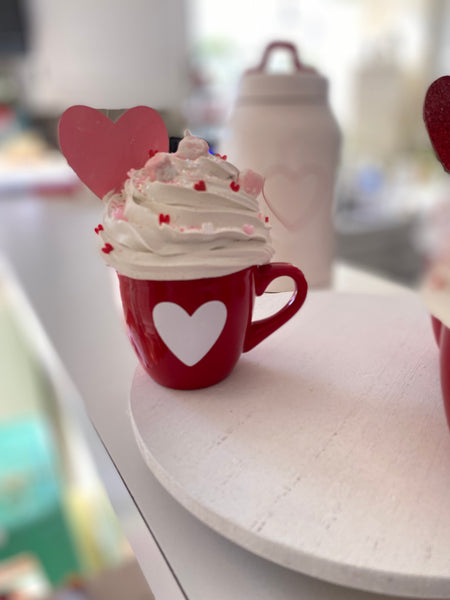 Valentine cocoa mugs