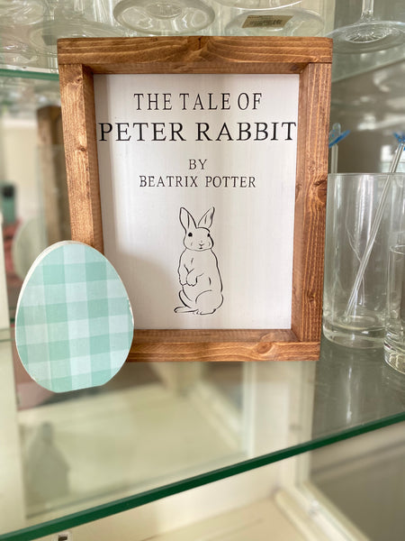 Peter Cottontail Easter sign