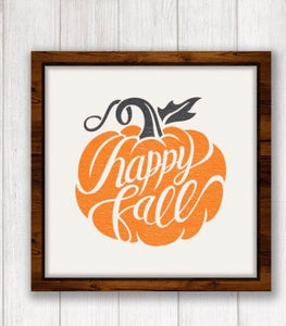 Happy Fall Framed Sign (3 sizes)