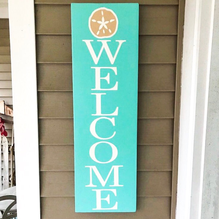 Coastal Porch Welcome sign