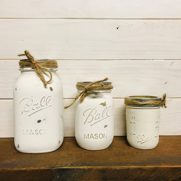 Individual Painted Mason Jars
