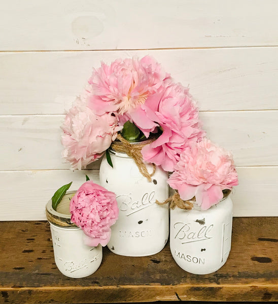 Individual Painted Mason Jars